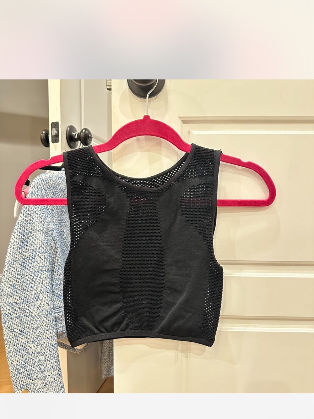 Urban Outfitters Black Mesh Crop Top